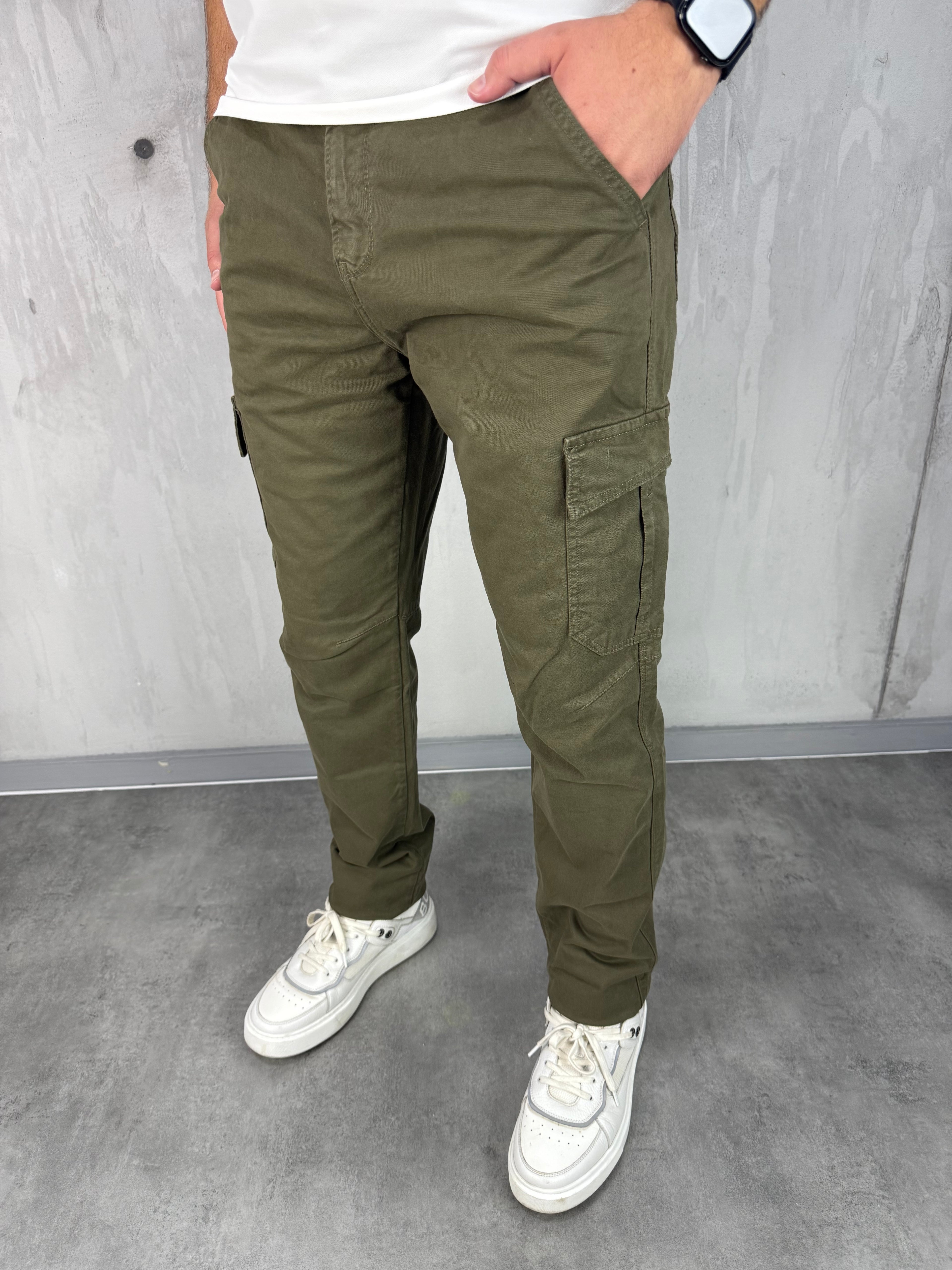 Klasik regular fit zelena dzeparka - 2795