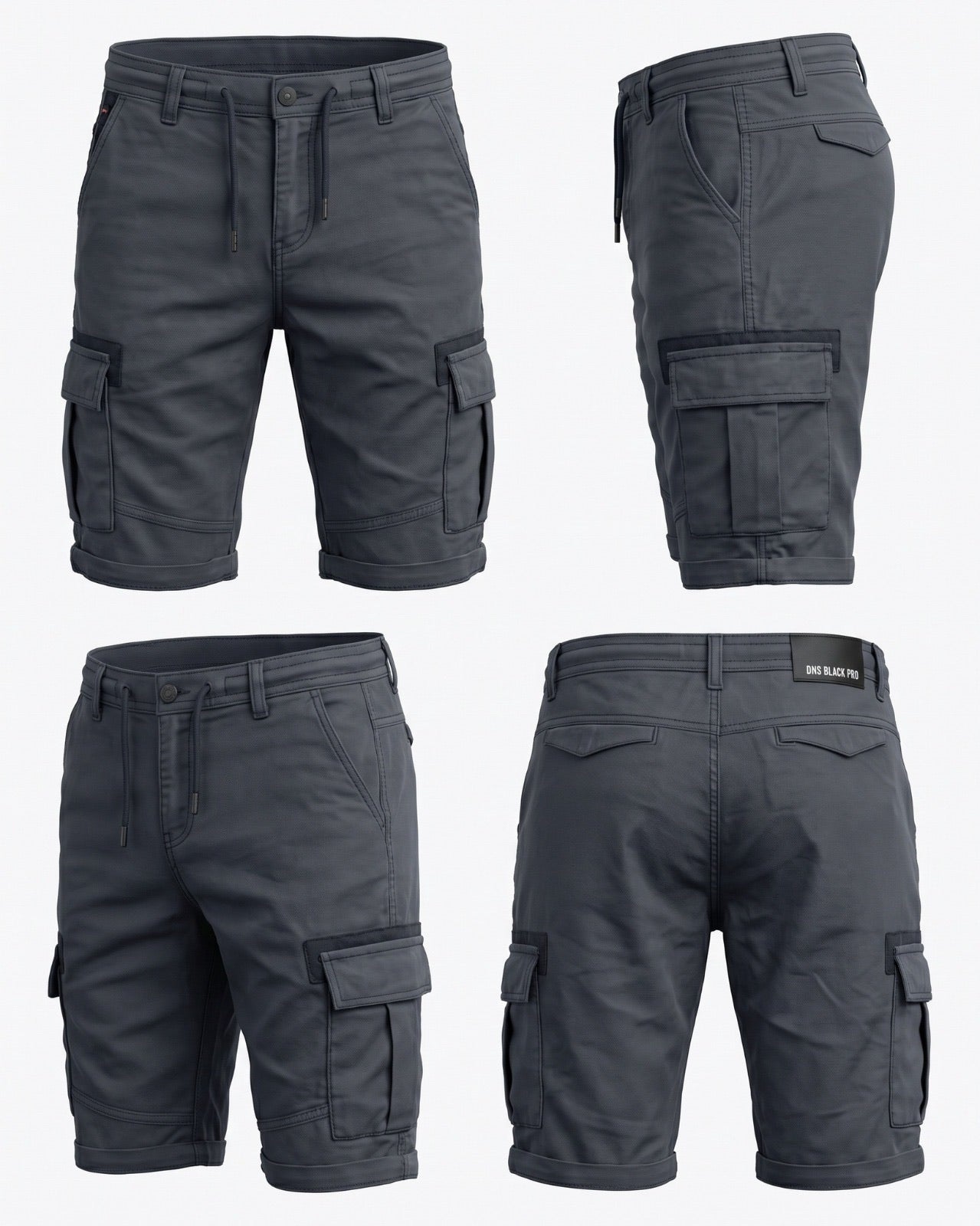 Comfort teget cargo šorts - 2608
