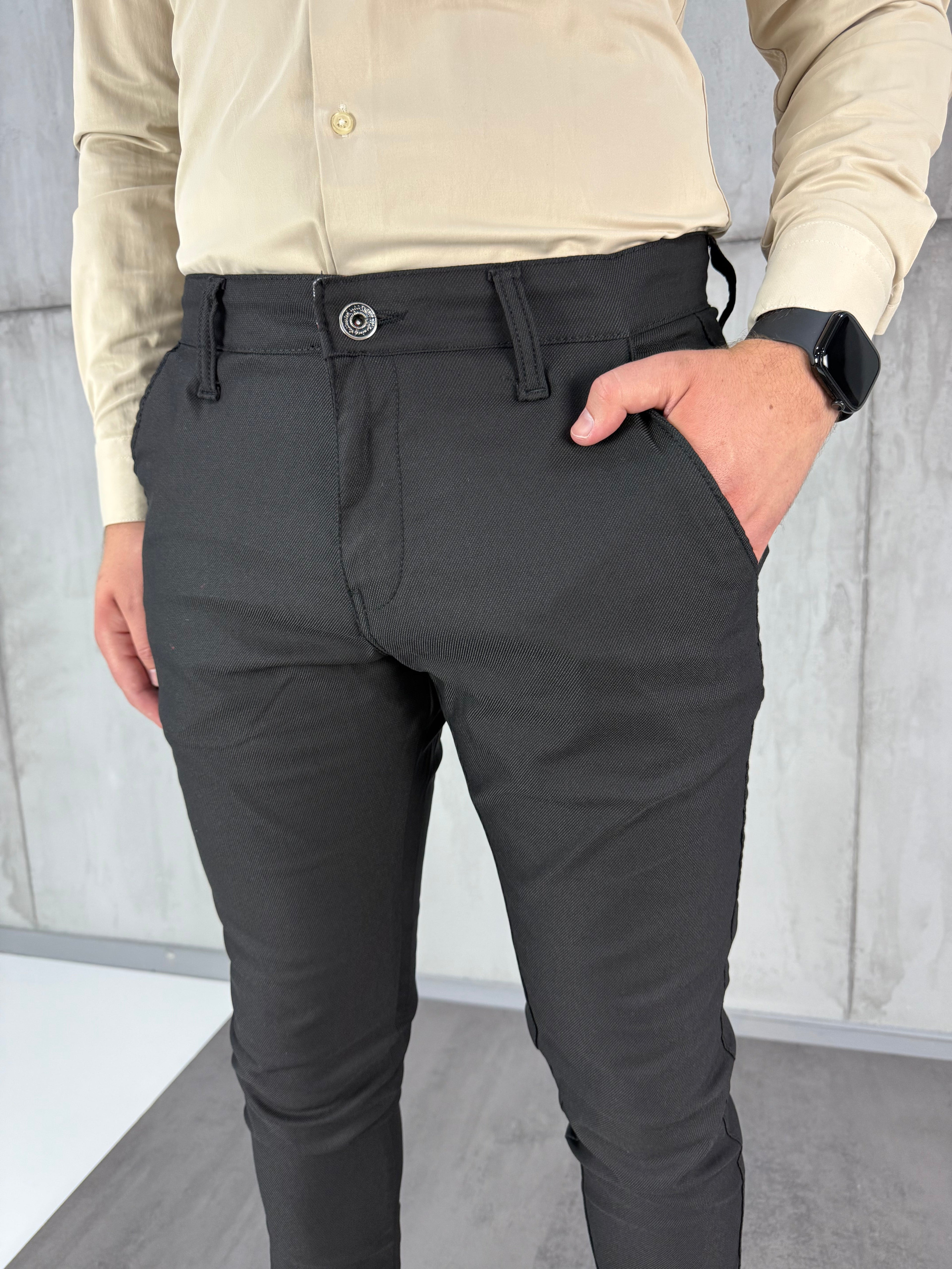 Crne slim-fit elegantne - BB199