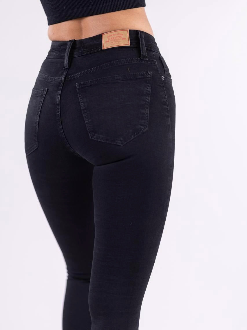 Klasik uske crne farmerke 344/13