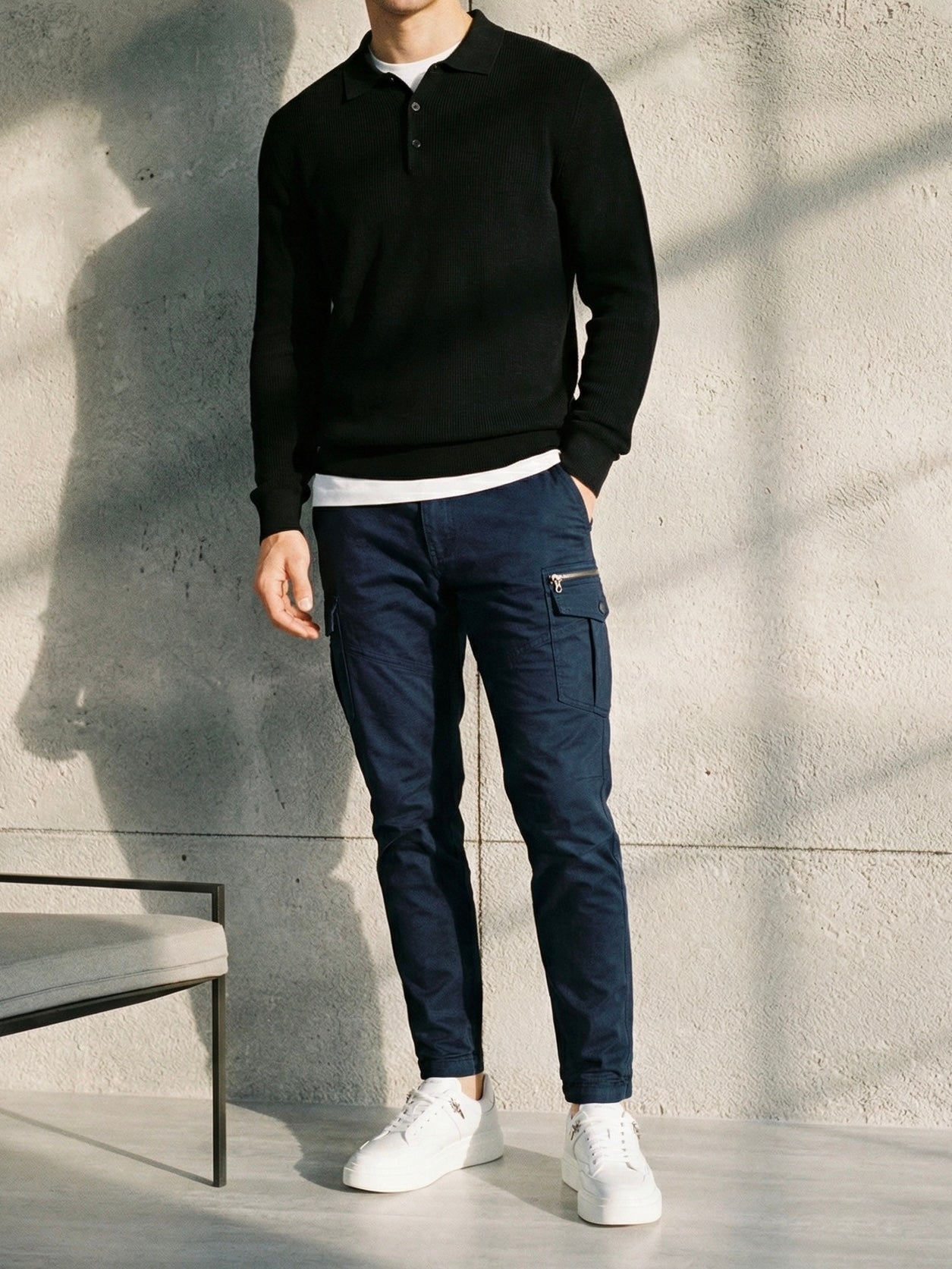 Elite regular dzeparka teget - 2548