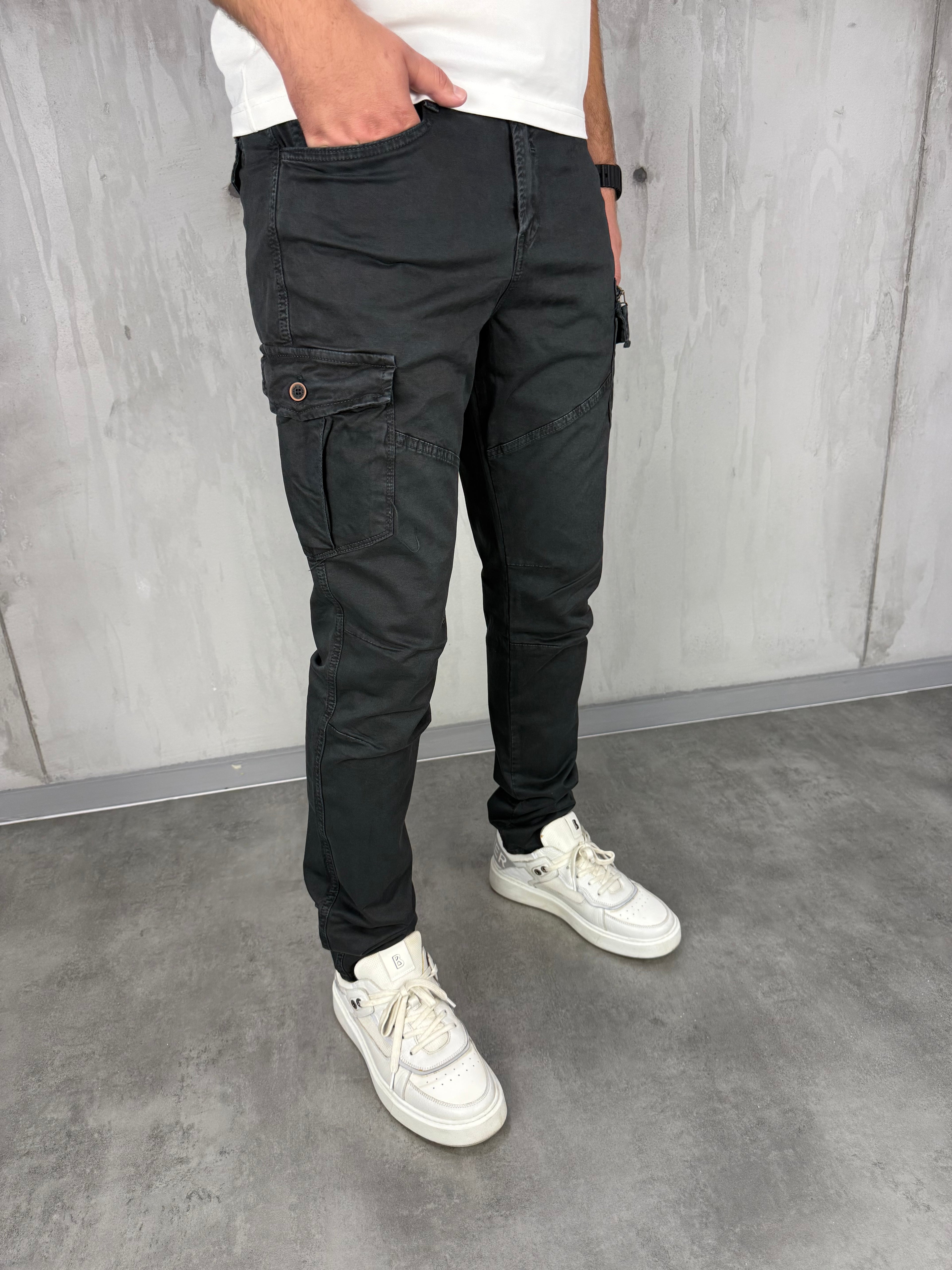 Elite regular dzeparka antracit - 2548