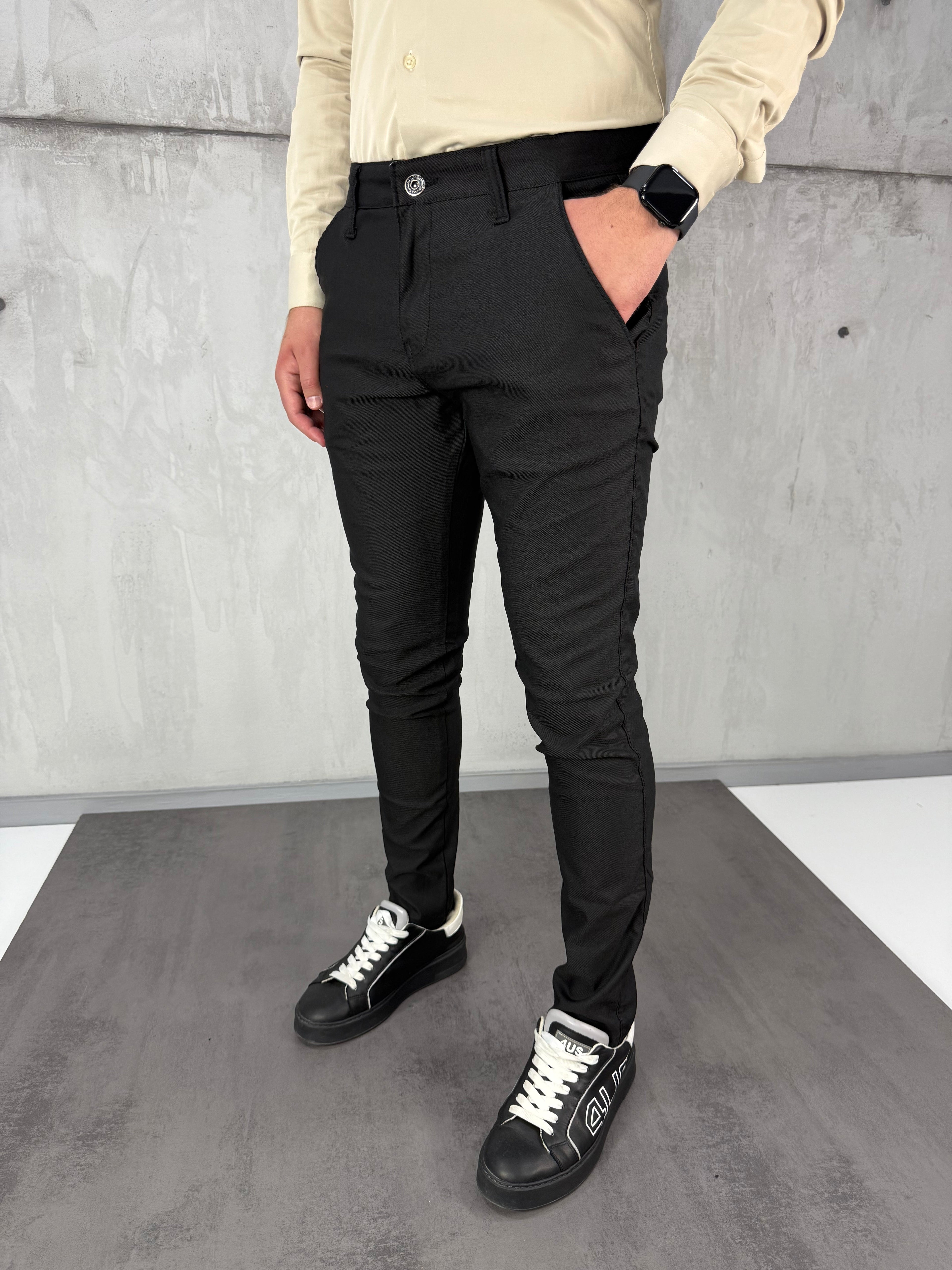 Crne slim-fit elegantne - BB199