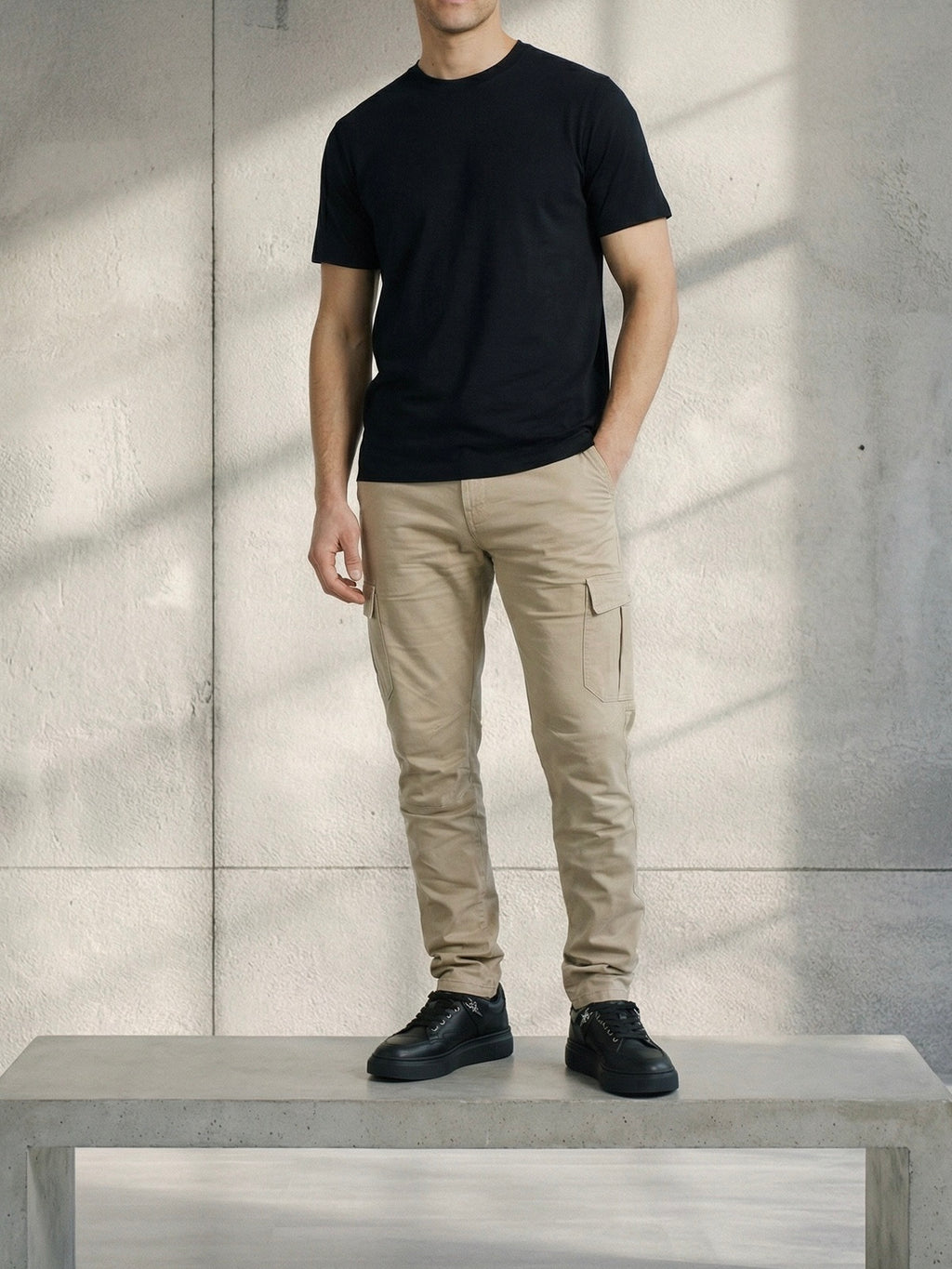 Klasik regular fit bež dzeparka - 2795