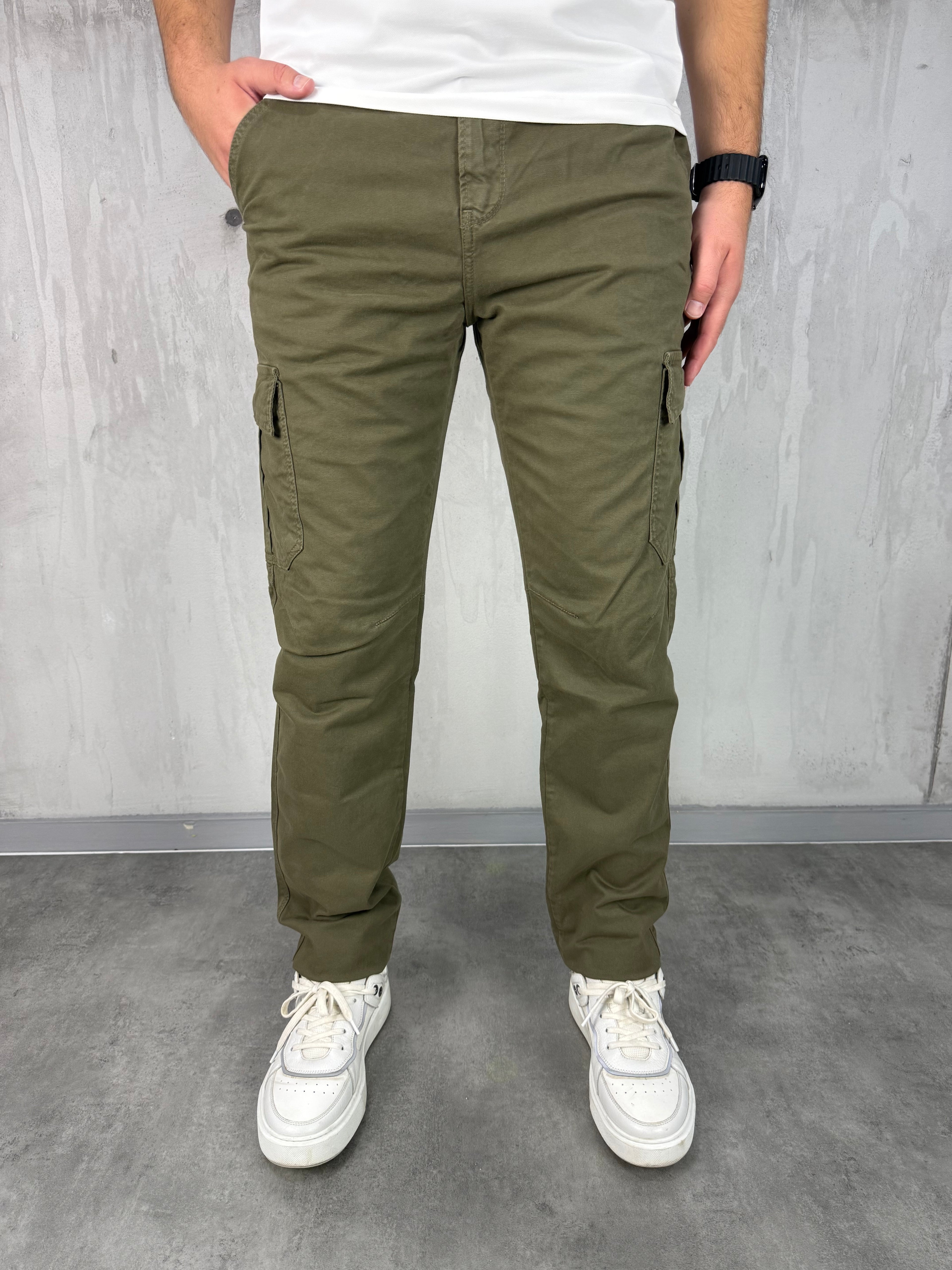 Klasik regular fit zelena dzeparka - 2795