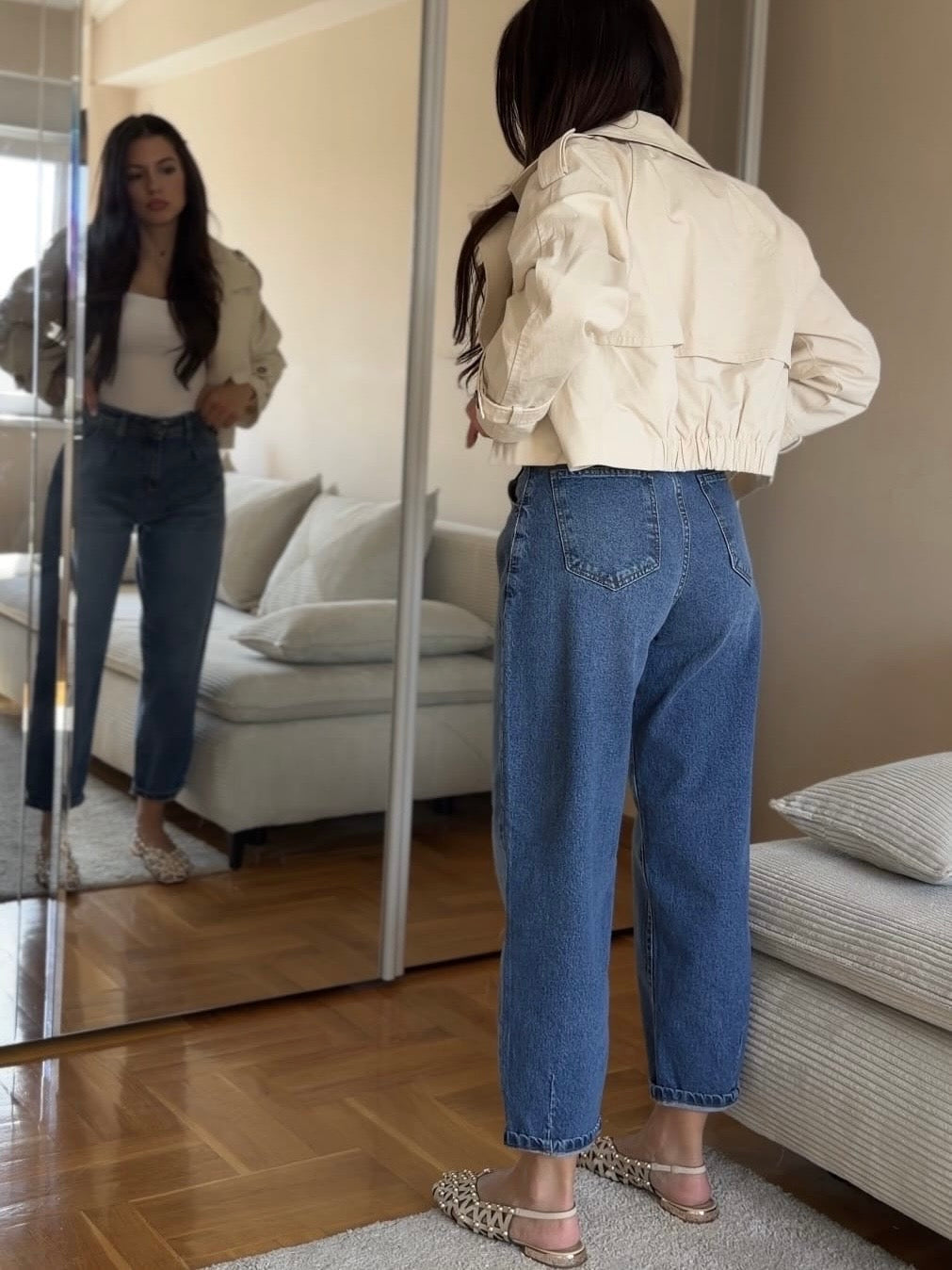 Mom trend farmerke - C691